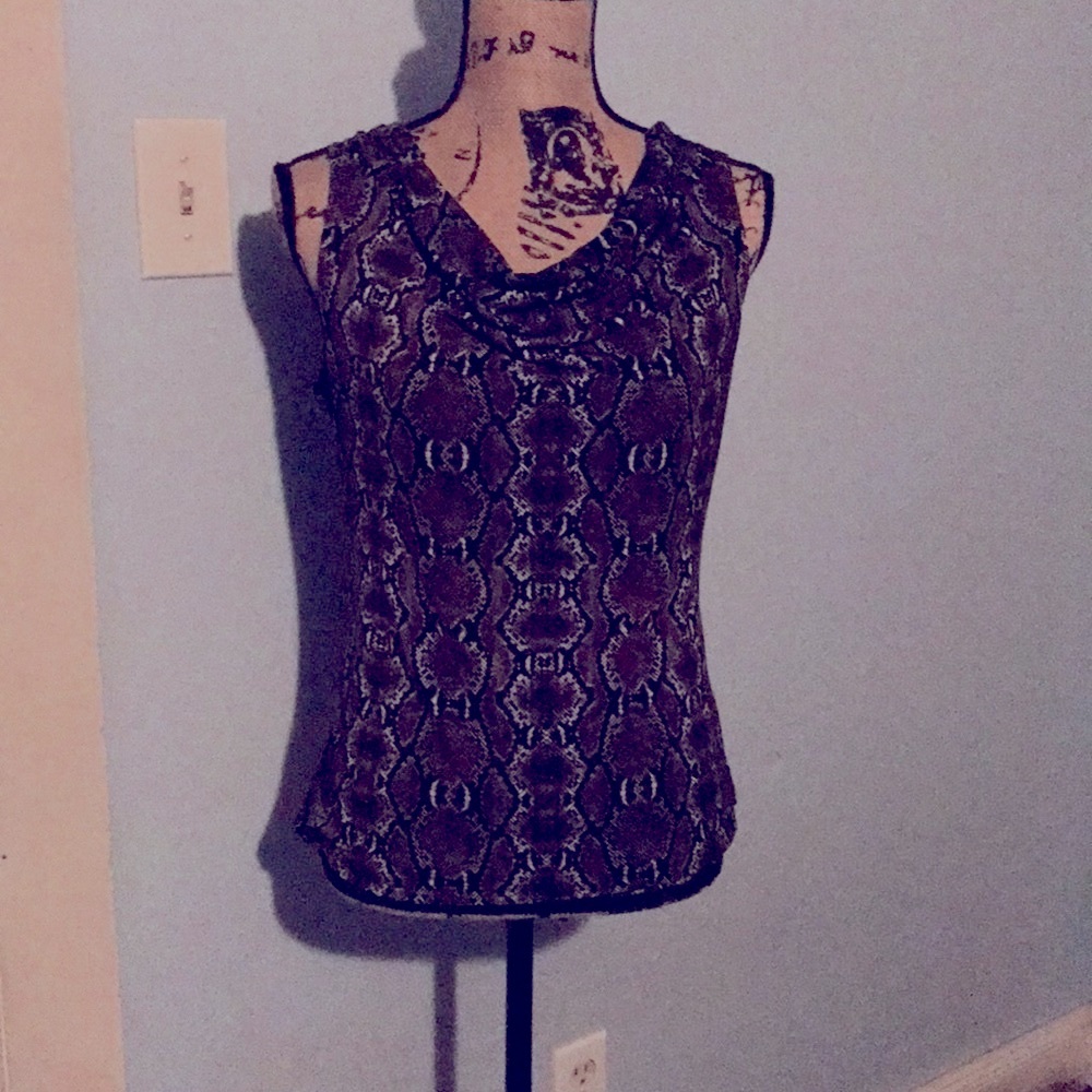 Calvin Klein Drape neck blouse